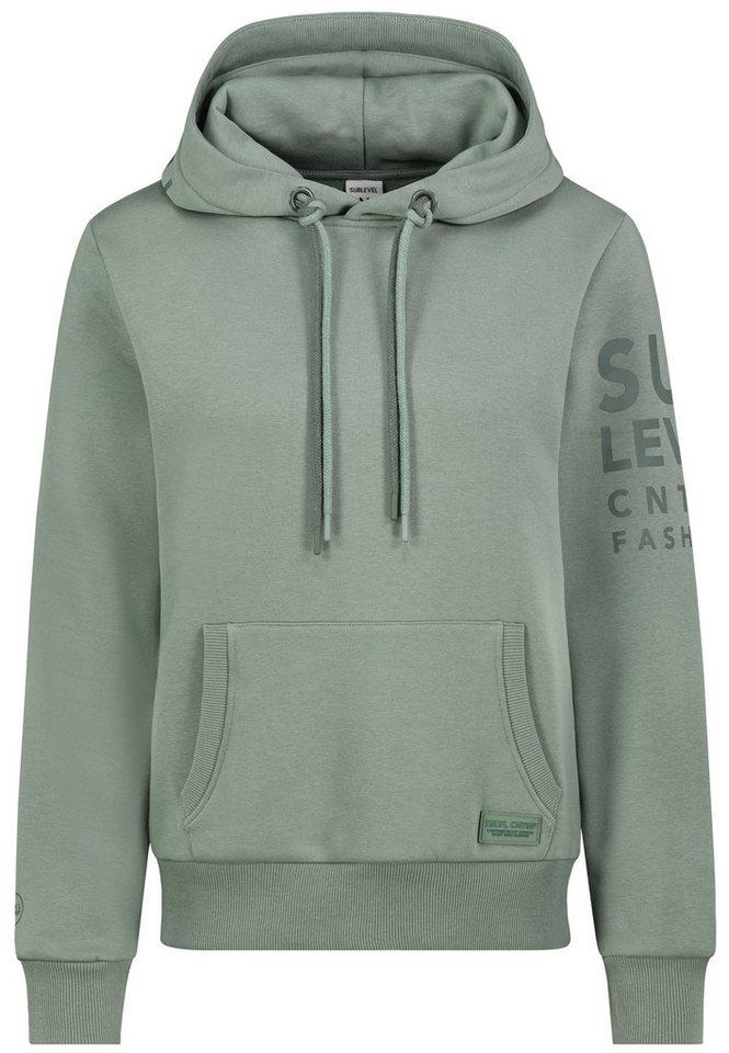 SUBLEVEL Hoodie mit Kängurutasche und Logo-Print (1-tlg) Sweat Hoodie von SUBLEVEL