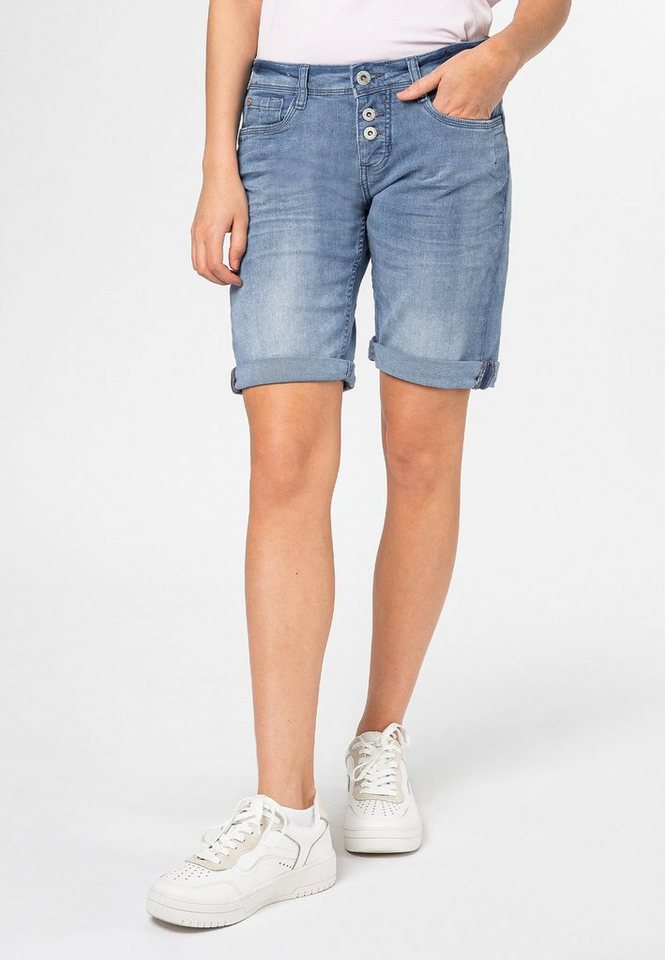 SUBLEVEL Jeansbermudas Damen Jeans Bermuda von SUBLEVEL