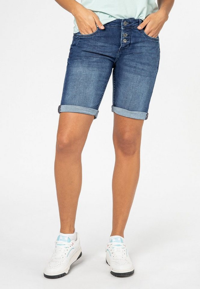 SUBLEVEL Jeansbermudas Damen Jeans Bermuda von SUBLEVEL