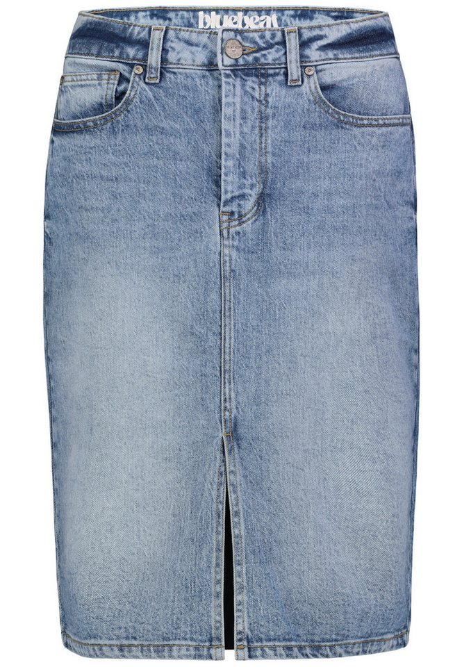 SUBLEVEL Jeansrock Damen Maxi Midi Mini Rock langer Schnitt Denim Stretch von SUBLEVEL