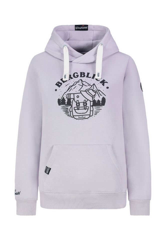 SUBLEVEL Kapuzenpullover Damen Hoodie Kapuzenpullover Bergprint Sweater, Kapuzensweatshirt mit Kängurutasche, mit Kapuze von SUBLEVEL