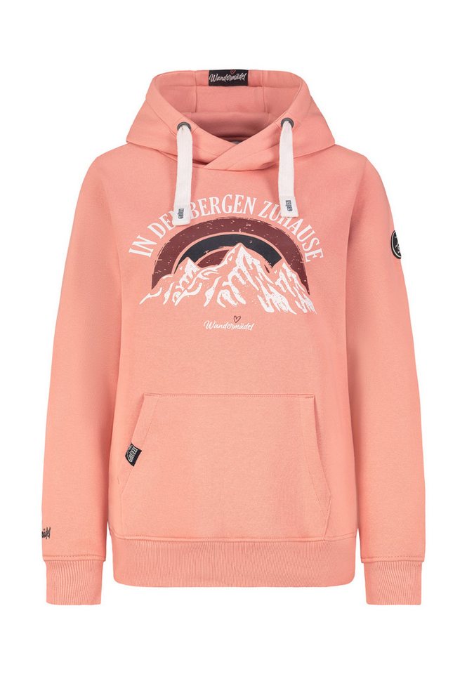 SUBLEVEL Kapuzenpullover Damen Hoodie Kapuzenpullover Bergprint Sweater, Kapuzensweatshirt mit Kängurutasche, mit Kapuze von SUBLEVEL