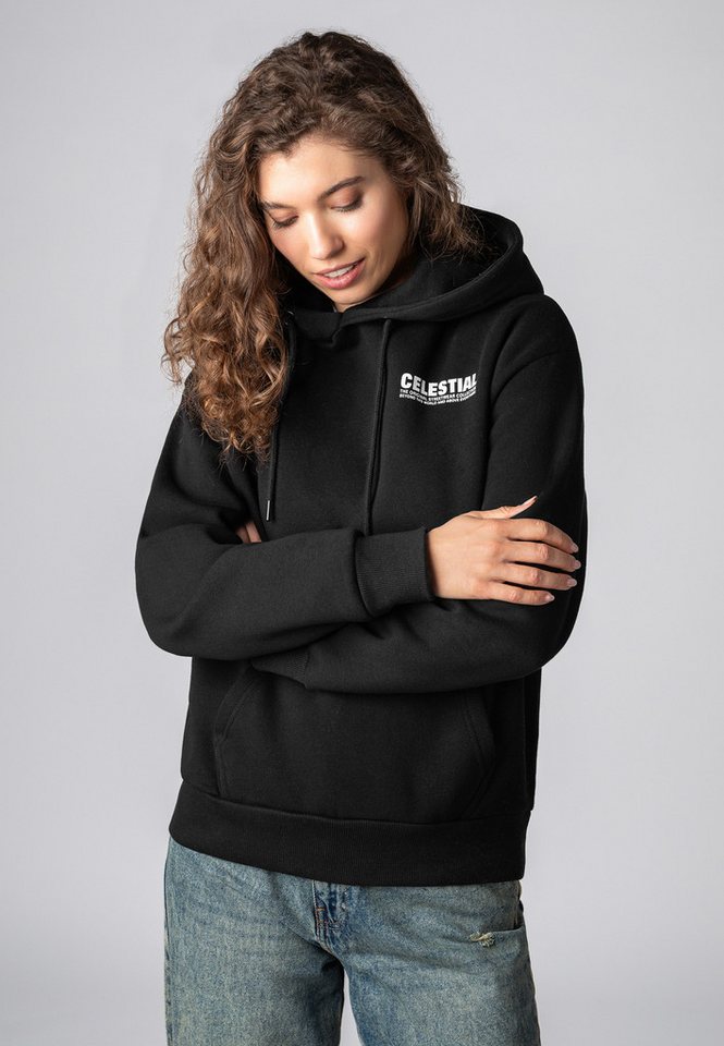 SUBLEVEL Kapuzenpullover Damen Kapuzenpullover Hoodie mit Rücken-Print Sweater, Kapuzensweatshirt mit Kängurutasche, mit Kapuze von SUBLEVEL