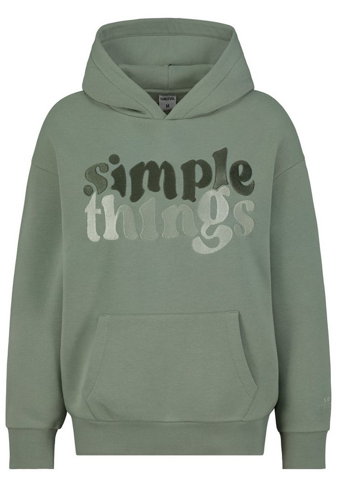 SUBLEVEL Kapuzenpullover Damen Pullover kuschelig weich Flauschig Hoody Hoodie XS-XXL von SUBLEVEL