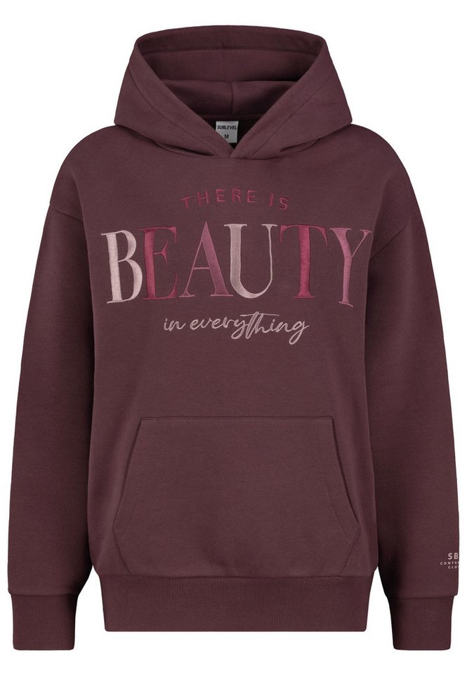 SUBLEVEL Kapuzenpullover Damen Pullover kuschelig weich Flauschig Hoody Hoodie XS-XXL von SUBLEVEL