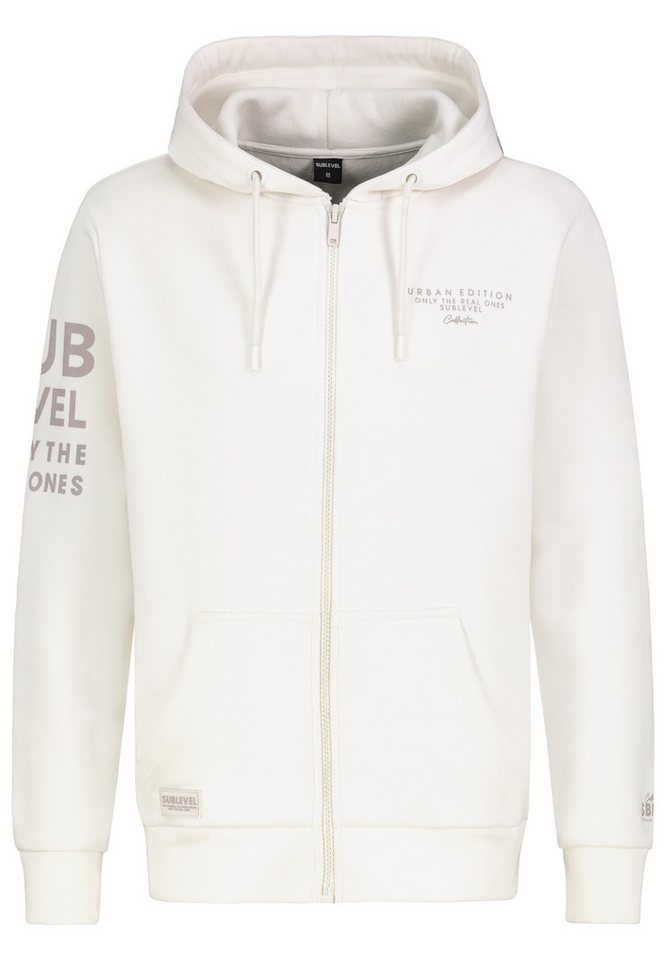 SUBLEVEL Kapuzenpullover Herren mit Reißverschluss Zipper Hoody Jacke Super Soft S-XXL von SUBLEVEL
