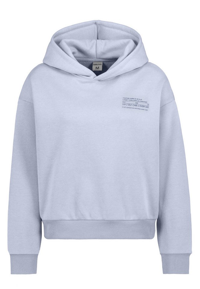 SUBLEVEL Kapuzenpullover Hoodie Mini-Print von SUBLEVEL