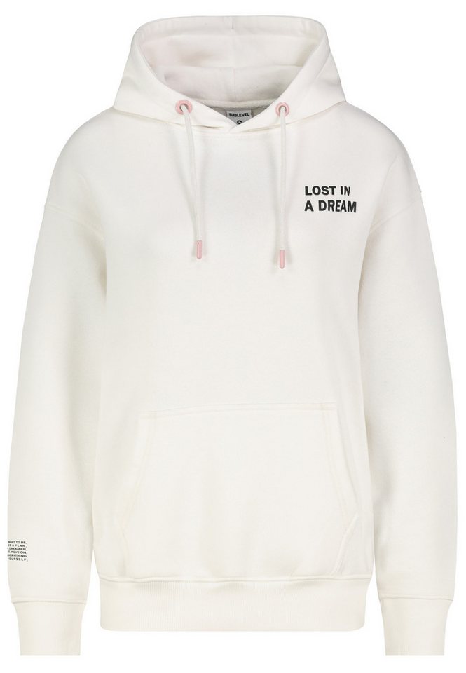 SUBLEVEL Kapuzenpullover Damen Hoodie Kapuzenpullover bequem mit Backprint Sweater, Kapuzensweatshirt mit Kängurutasche, mit Kapuze von SUBLEVEL