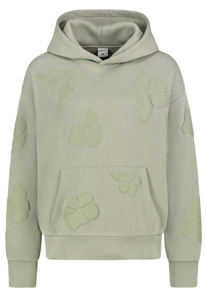 SUBLEVEL Kapuzenpullover mit 3D Print von SUBLEVEL