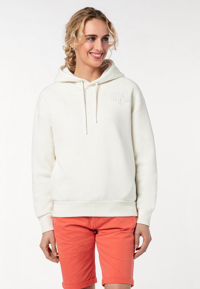SUBLEVEL Kapuzenpullover unifarben mit Alloverprint 3D von SUBLEVEL