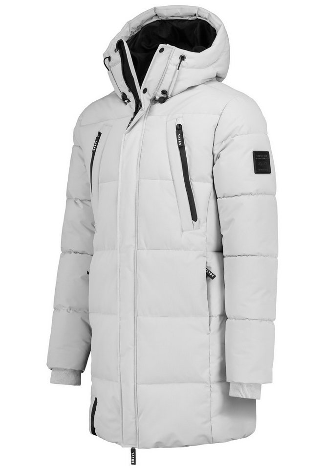 SUBLEVEL Parka Herren Winterjacke Jacke Warm Modern lang Mantel mit Kapuze von SUBLEVEL