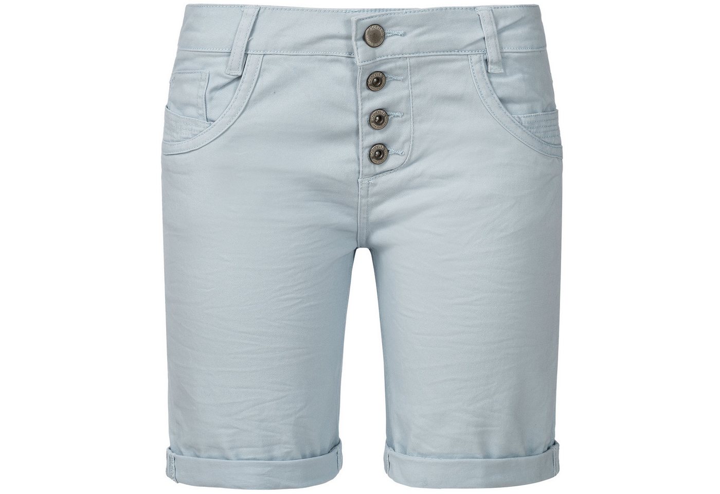 SUBLEVEL Shorts Damen Bermudas kurze Hose Baumwolle Jeans Sommer Chino Stoff Elastisch, Flex, Bequem von SUBLEVEL