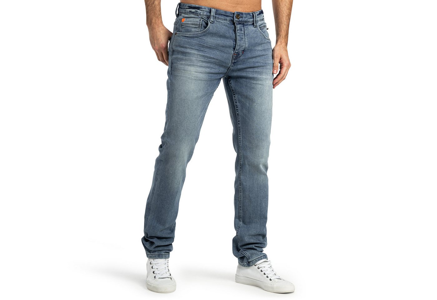 SUBLEVEL Slim-fit-Jeans Herren Jeans Slim Straight Fit Stretch Hose Flexible von SUBLEVEL