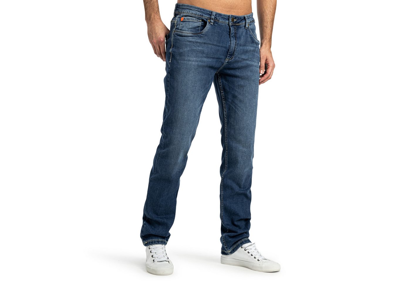 SUBLEVEL Slim-fit-Jeans Herren Jeans Slim Straight Fit Stretch Hose Flexible 5 Pocket, mit stretch Anteil von SUBLEVEL