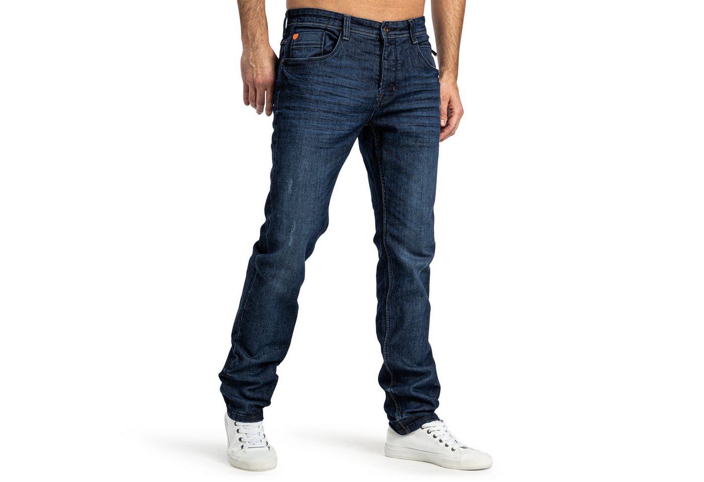 SUBLEVEL Slim-fit-Jeans Herren Jeans Slim Straight Fit Stretch Hose Flexible 5 Pocket, mit stretch Anteil von SUBLEVEL