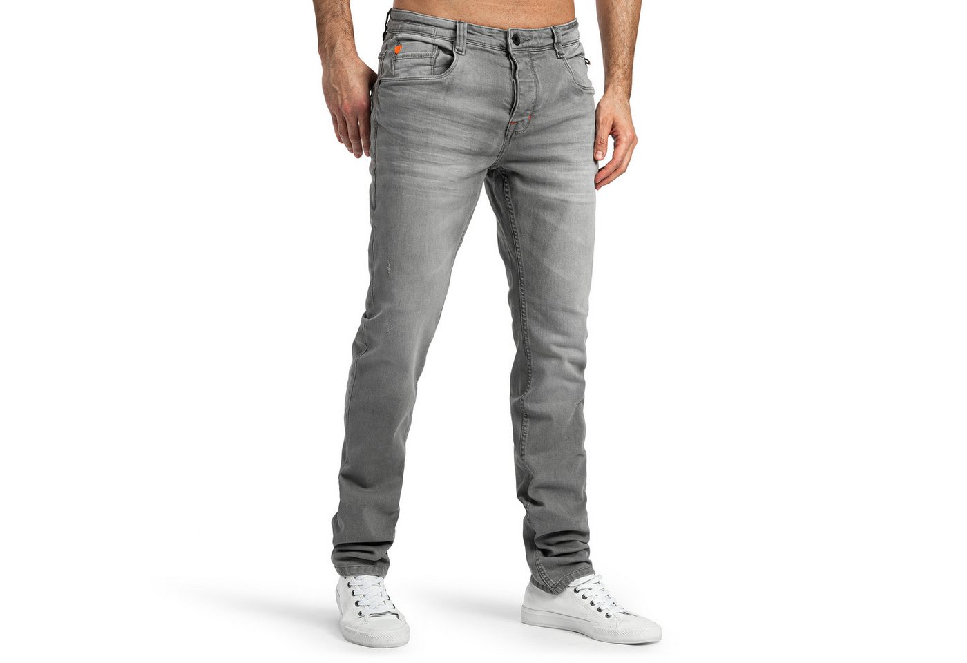 SUBLEVEL Slim-fit-Jeans Herren Jeans Slim Straight Fit Stretch Hose Flexible 5 Pocket, mit stretch Anteil von SUBLEVEL