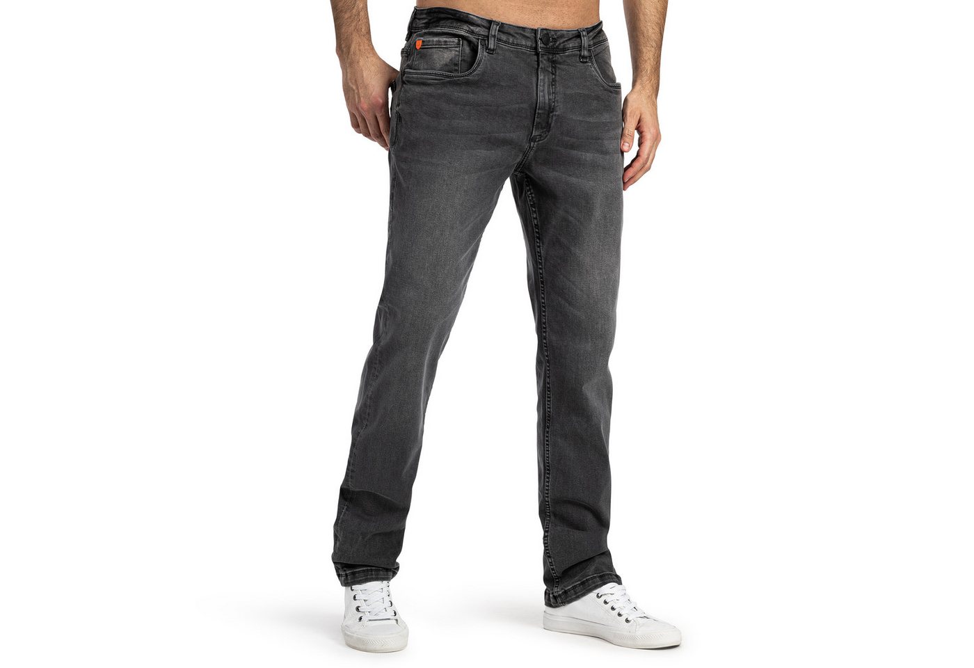 SUBLEVEL Slim-fit-Jeans Herren Jeans Slim Straight Fit Stretch Hose Flexible 5 Pocket, mit stretch Anteil von SUBLEVEL