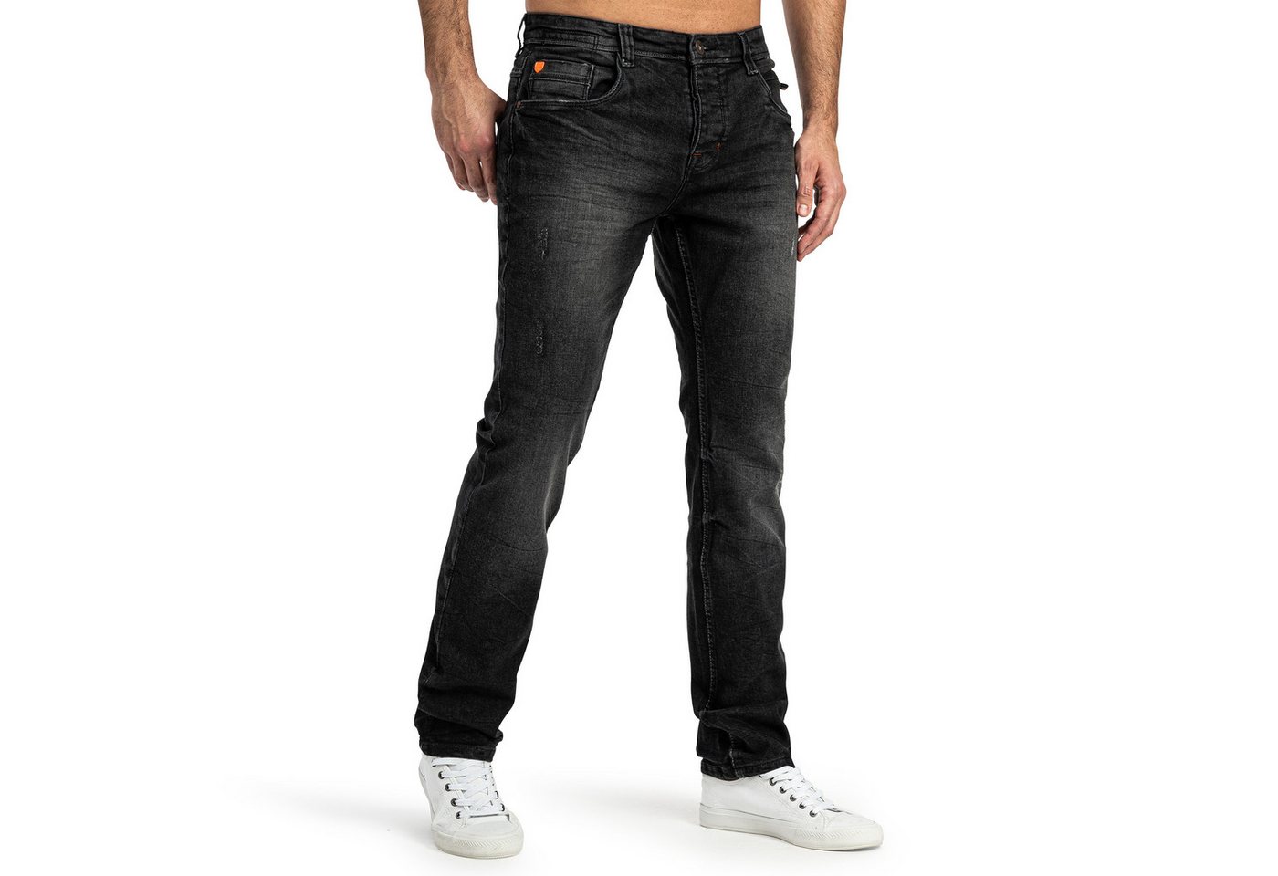 SUBLEVEL Slim-fit-Jeans Herren Jeans Slim Straight Fit Stretch Hose Flexible von SUBLEVEL