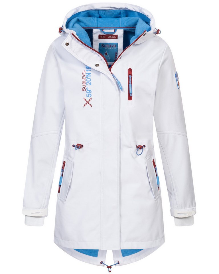 SUBLEVEL Softshelljacke Damen Softshelljacke Frühlings Jacke Softshell Outdoor Regen Übergangs von SUBLEVEL