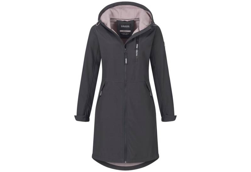 SUBLEVEL Softshelljacke Damen Jacke Übergangs Frühling Herbst Outdoor Regen Softshell von SUBLEVEL