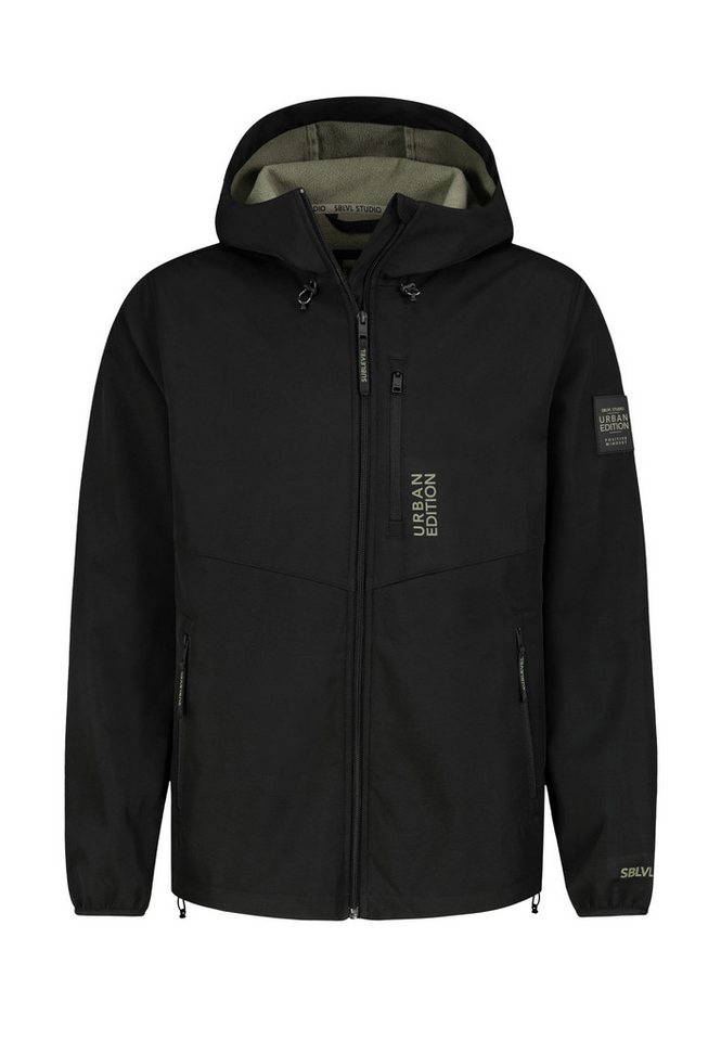 SUBLEVEL Softshelljacke Herren Übergangsjacke Softshell mit Brusttasche Kapuze mit Tunnelzug, verschiedene Artworks SUBLEVEL Softshelljacke Herren Übergangsjacke Softshell mit Brusttasche Kapuze mit Tunnelzug, verschiedene Artworks von SUBLEVEL