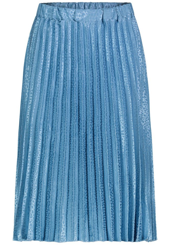 SUBLEVEL Sommerrock Plissiertes Design mit elastischem Bund Jaquard Plisseeskirt von SUBLEVEL