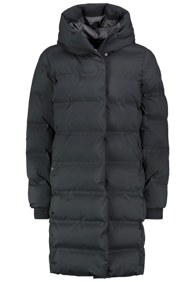 SUBLEVEL Steppjacke Damen Mantel Winterjacke Jacke extra lang geschnitten mit Kapuze von SUBLEVEL