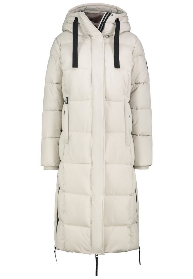 SUBLEVEL Steppjacke Damen Mantel Winterjacke Jacke extra lang geschnitten mit Kapuze von SUBLEVEL