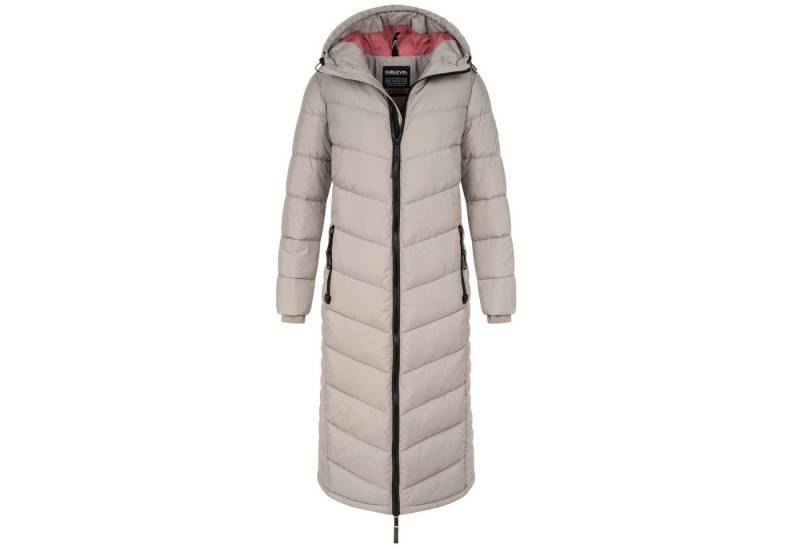SUBLEVEL Steppjacke Damen Mantel mit Kapuze extra lange Winter Jacke Parka von SUBLEVEL