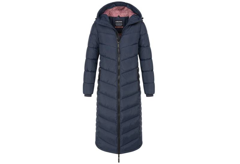 SUBLEVEL Steppjacke Damen Mantel mit Kapuze extra lange Winter Jacke Parka SUBLEVEL Steppjacke Damen Mantel mit Kapuze extra lange Winter Jacke Parka von SUBLEVEL