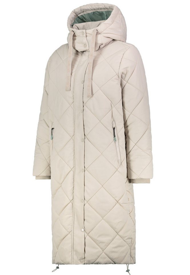 SUBLEVEL Steppjacke Damen Mantel mit Kapuze lange Winter Jacke Parka Stehkragen, Kapuze, flauschig, kuschelig, warm, Outdoor, Mantel von SUBLEVEL