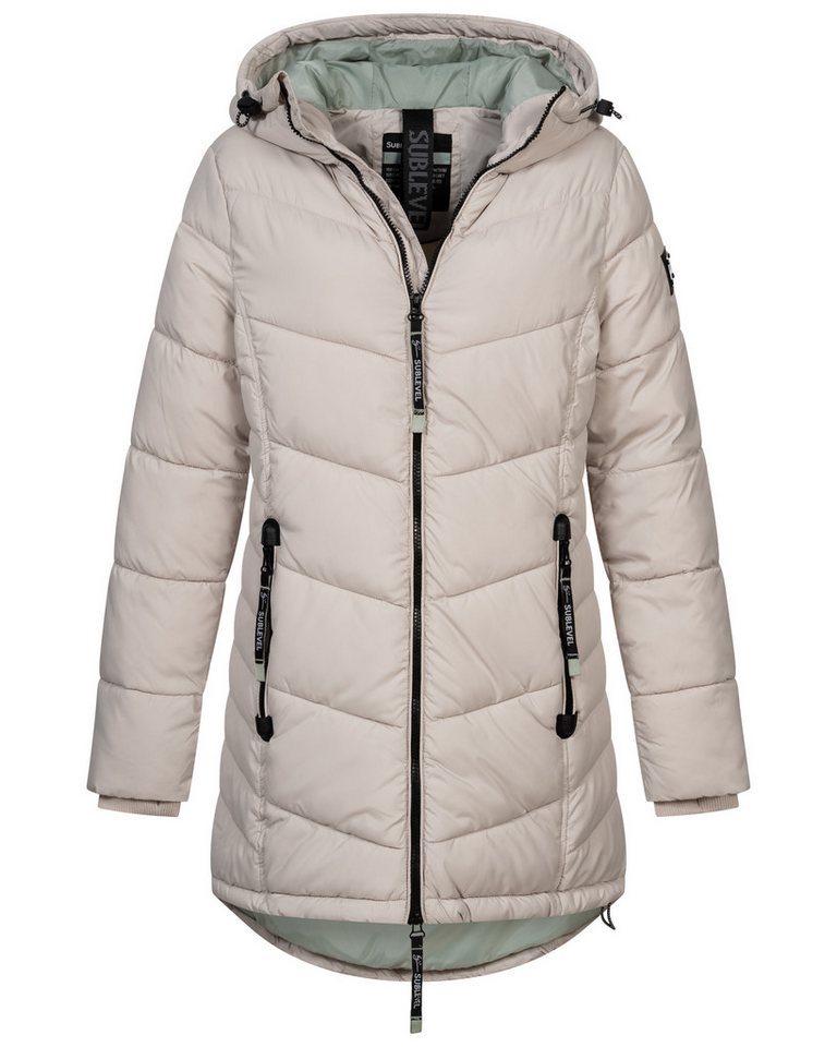 SUBLEVEL Steppjacke Damen Winter Jacke Mantel Parka Steppjacke Steppmantel Wintermantel von SUBLEVEL