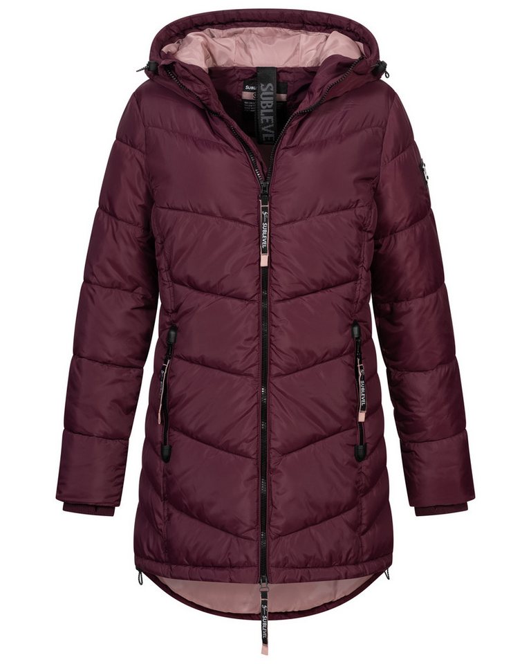 SUBLEVEL Steppjacke Damen Winter Jacke Mantel Parka Steppjacke Steppmantel Wintermantel von SUBLEVEL