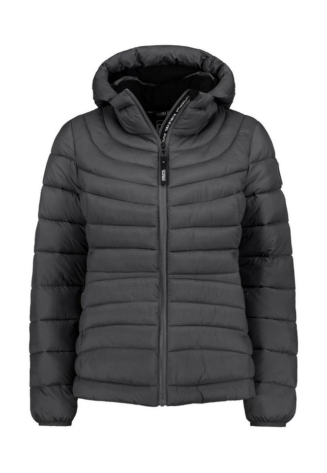 SUBLEVEL Steppjacke Damen leichte Übergangsjacke gesteppt leicht wattiere Übergangsjacke, hoher Kragen von SUBLEVEL