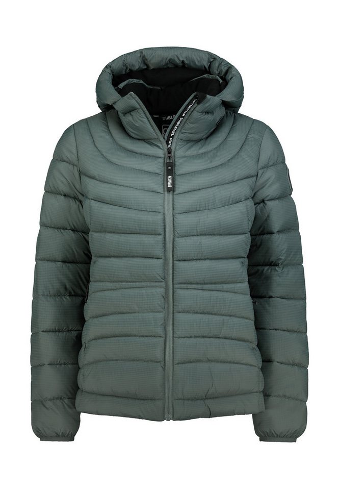 SUBLEVEL Steppjacke Damen leichte Übergangsjacke gesteppt leicht wattiere Übergangsjacke, hoher Kragen von SUBLEVEL