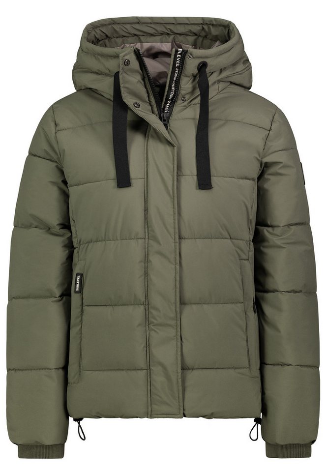 SUBLEVEL Steppjacke Damen mit Kapuze gefütterte Winter Jacke von SUBLEVEL