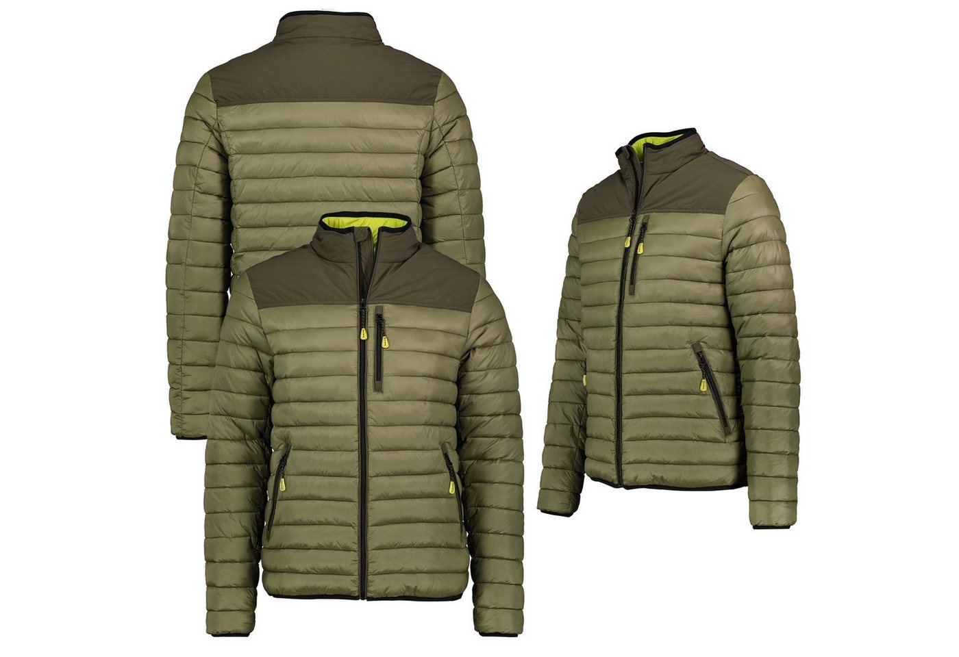 SUBLEVEL Steppjacke Herren Herbst Frühlings Jacke Steppjacke Kapuzenjacke Stehkragen von SUBLEVEL