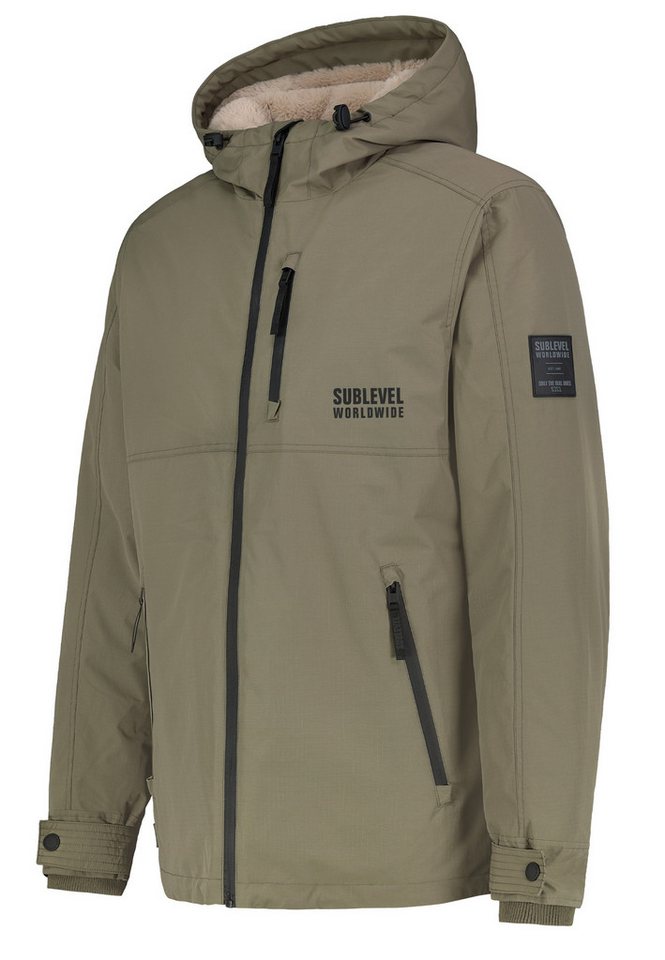 SUBLEVEL Steppjacke Herren Winterjacke Übergangsjacke Jacke Warm Modern mit Kapuze von SUBLEVEL