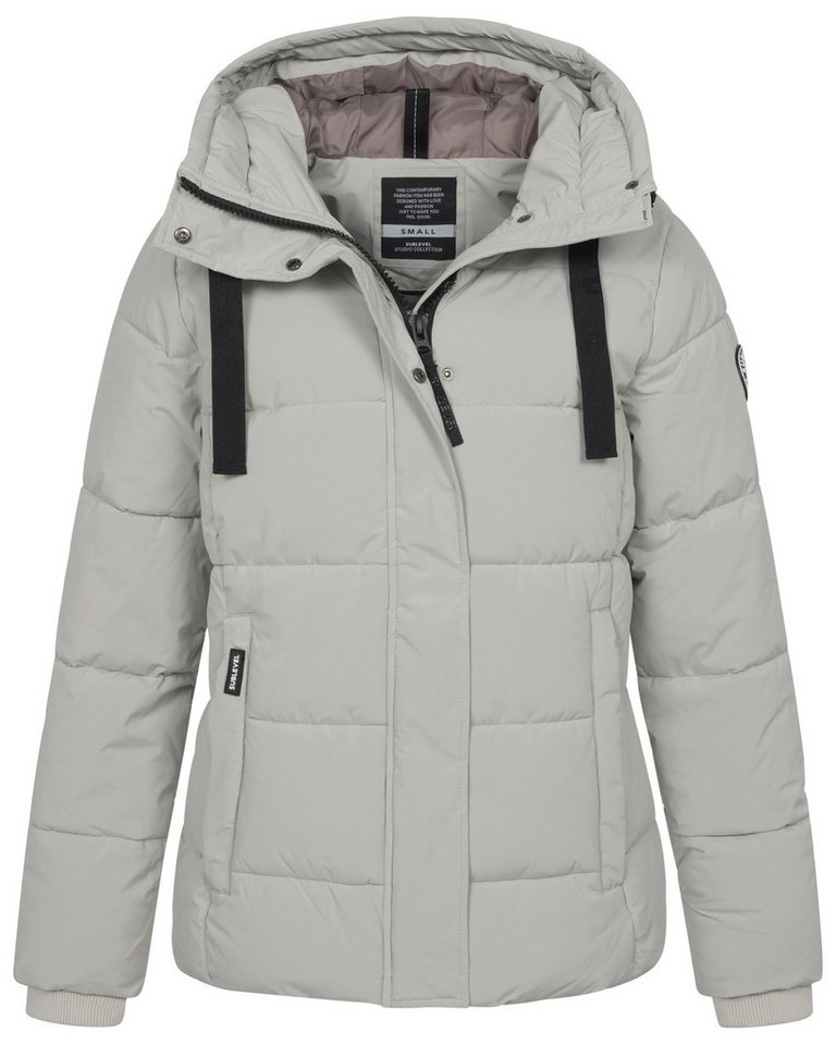 SUBLEVEL Steppjacke Winter Jacke Mantel Parka Steppjacke Lange Winter Mantel Warm gesteppt von SUBLEVEL