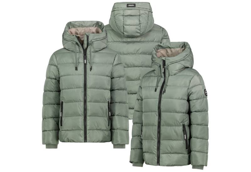 SUBLEVEL Steppjacke Winter Jacke Mantel Parka Steppjacke Lange Winter Mantel Warm gesteppt von SUBLEVEL