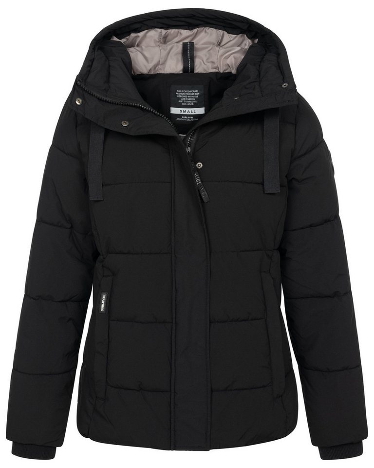 SUBLEVEL Steppjacke Winter Jacke Mantel Parka Steppjacke Lange Winter Mantel Warm gesteppt von SUBLEVEL