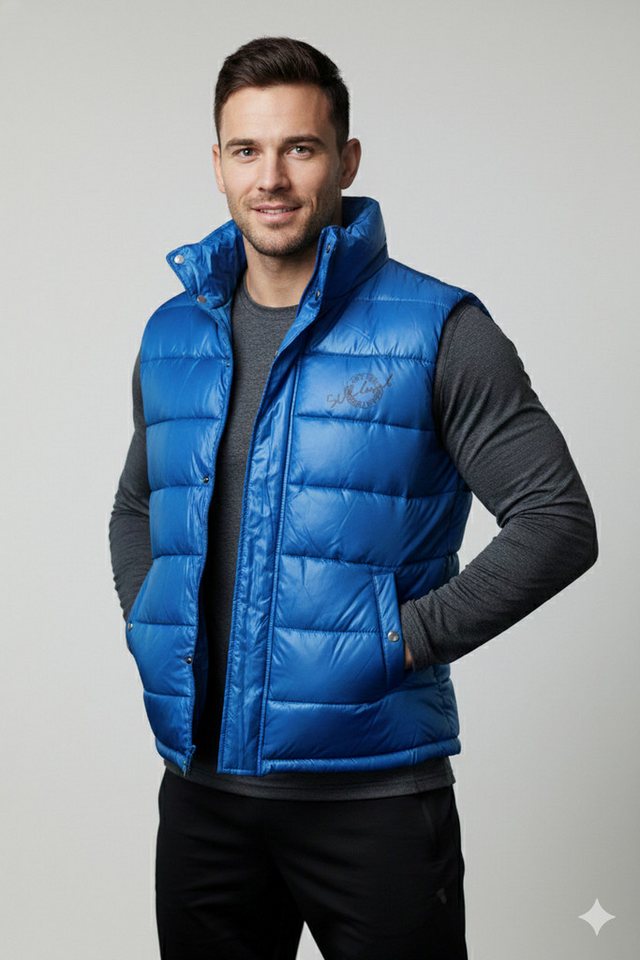 SUBLEVEL Steppweste Outdoor Puffer-Weste mit Stehkragen von SUBLEVEL