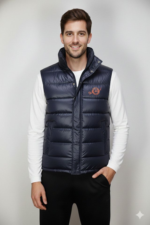 SUBLEVEL Steppweste Outdoor Puffer-Weste mit Stehkragen von SUBLEVEL