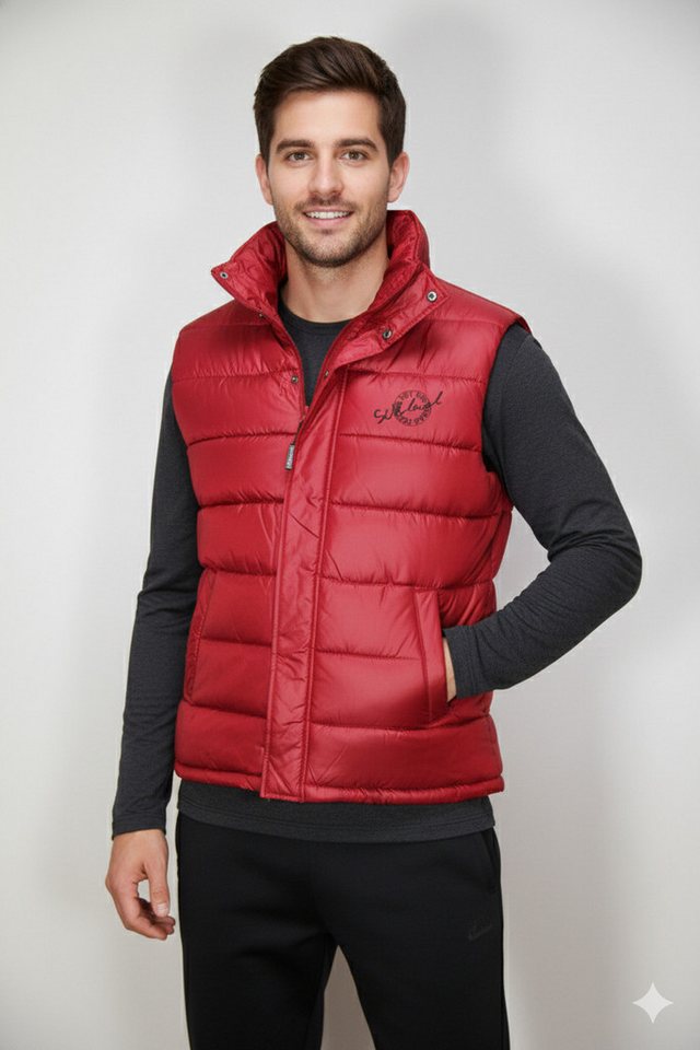 SUBLEVEL Steppweste Outdoor Puffer-Weste mit Stehkragen von SUBLEVEL