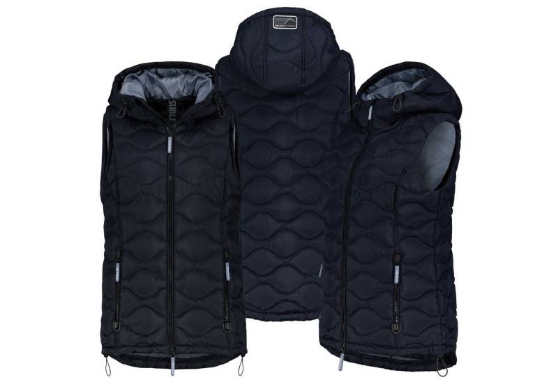 SUBLEVEL Steppweste Steppweste Kapuze Übergangs Herbst Winter Windbreaker bodywarmer von SUBLEVEL