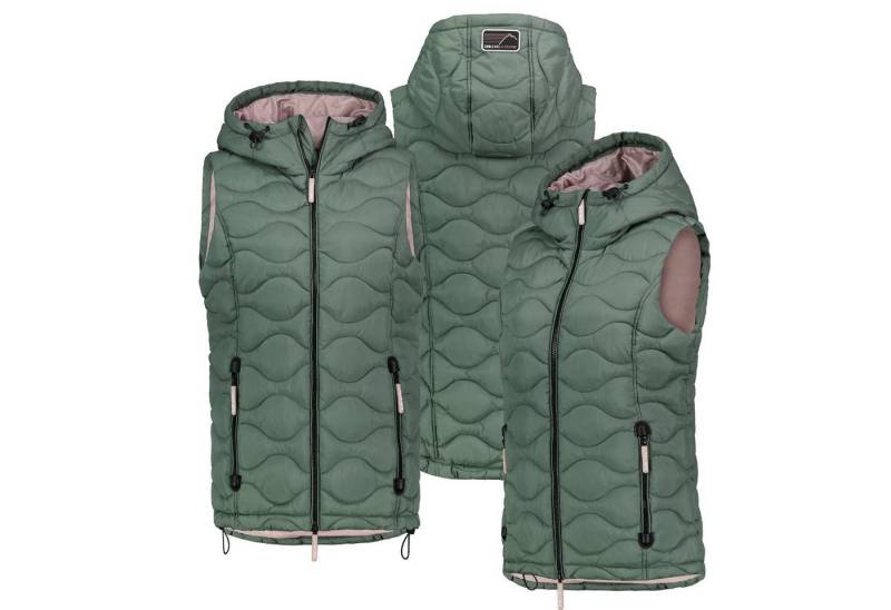 SUBLEVEL Steppweste Steppweste Kapuze Übergangs Herbst Winter Windbreaker bodywarmer von SUBLEVEL
