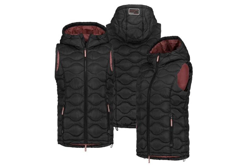 SUBLEVEL Steppweste Steppweste Kapuze Übergangs Herbst Winter Windbreaker bodywarmer von SUBLEVEL