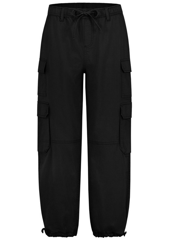 SUBLEVEL Stoffhose Bequeme Twill stretch Pants mit Kordelzug Cargo Jogger Pants SUBLEVEL Stoffhose Bequeme Twill stretch Pants mit Kordelzug Cargo Jogger Pants von SUBLEVEL