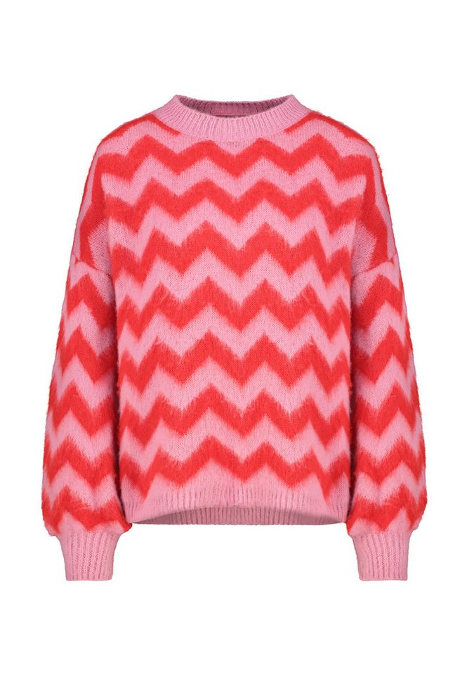 SUBLEVEL Strickpullover Damen Pullover Strick mit überschnittener Schulter Pullover langarm, Rundhalsausschnitt von SUBLEVEL