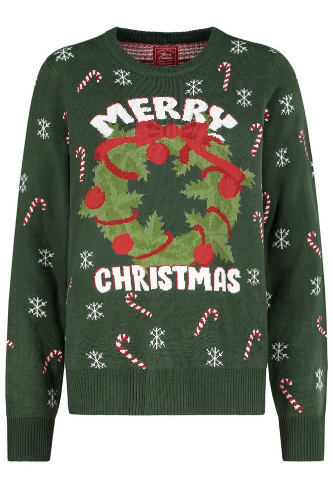 SUBLEVEL Strickpullover Damen Weihnachtspullover verschiedene Motive Weihnacht-Artworks von SUBLEVEL